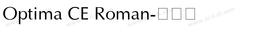 Optima CE Roman字体转换